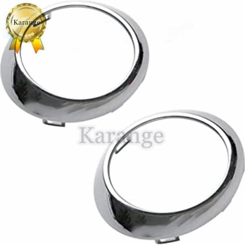 Chrome Bumper Left+Right Fog Light Bezel Ring Cover For Mercedes W251 R320 R350 2006-2010 2518850374 2518850474