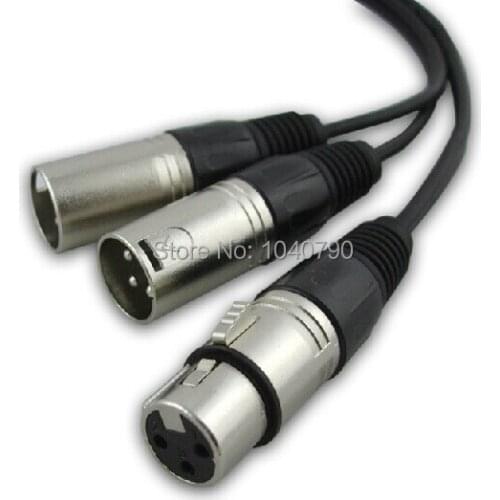 Mother you to dual card nong Audio line Tuning decca dragon line microphone cable Audio signal lines 1M 3.2ft