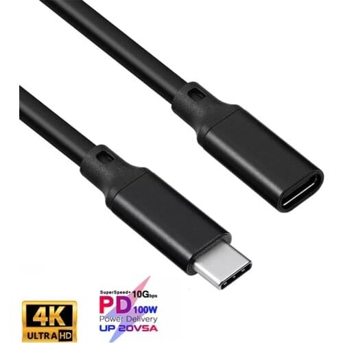 USB C Extension Cable Type C Extender Cord Thunderbolt 3 for Nintendo Switch MacBook Pro Google Pixel 3 2 0.5M 1M 2M 3M 5M