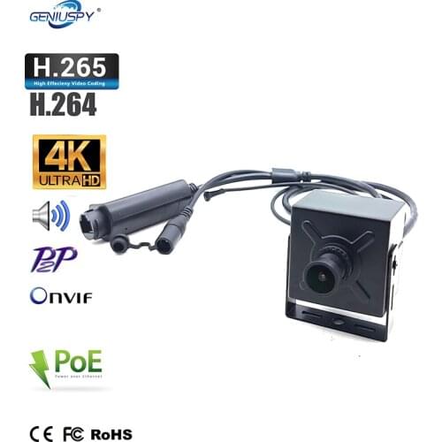 GeniusM12 Board Lens Indoor H.265 CCTV Video Audio Surveillance Kamera IMX415 Industrial Equipment POE Mini Box 8MP 4K IP Camera