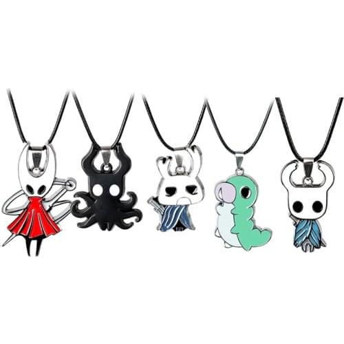 New Game Hollow Knight Cartoon Pendant Necklace Octopus Fashion Funny Novelty Choker Necklaces