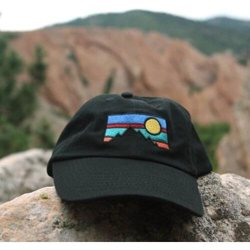 2020 new style sunset embroidery baseball cap fashion cotton summer breathable dad hat casual hats sports wild caps