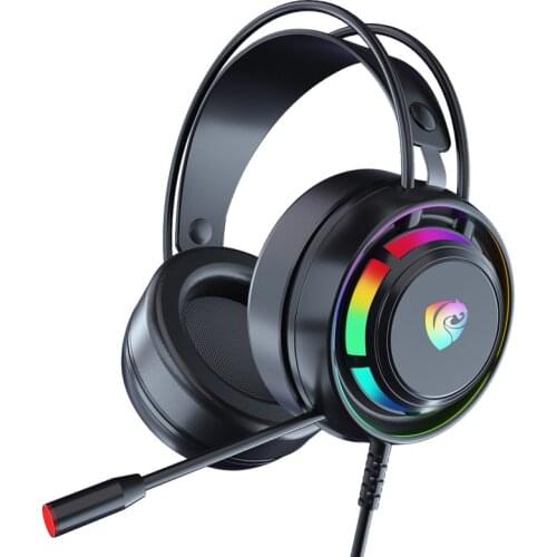 New Led Light Wired Gamer Headphones With Mic For PS4 PS5 Xbox Computer PC Gaming Headset With Volume and Mic Control