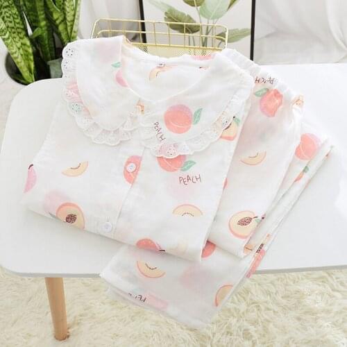 Fdfklak Autumn Cotton Pajamas Maternity Nursing Nightwear Long Sleeves Sleepwear For Pregnant Women Pregnancy Pajamas Set