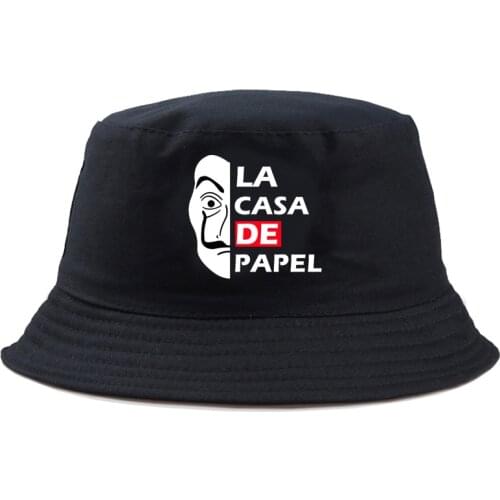 Funny La Casa De Papel Bucket Hats men women fishing cap casual out sunscreen Fisherman Panama Hip Hop Cap