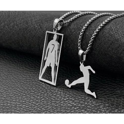 Fashion Hip Hop Pendant Mens Necklace Womens Wild Simple Titanium Steel Pendant Accessories