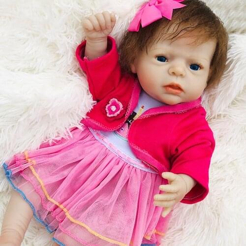 Bebe reborn toy juguetes 55cm full body silicone vinyl newborn girl toddler dolls for children gift l.o.l dolls
