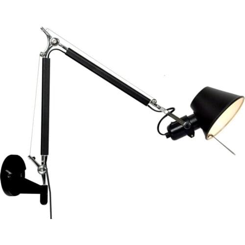 Adjustable Black Long Arm Wall Lamp For Study Room Shop Deco Maison Wall Lights For Home Deco Maison wall lights for home