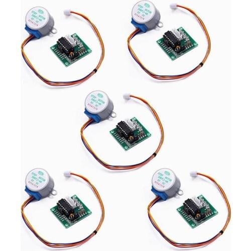 5pcs/lot 28BYJ-48 ULN2003 5V Stepper Motor + ULN2003 Driver Board Suitable For Arduino Driver Test Module DIY Kit