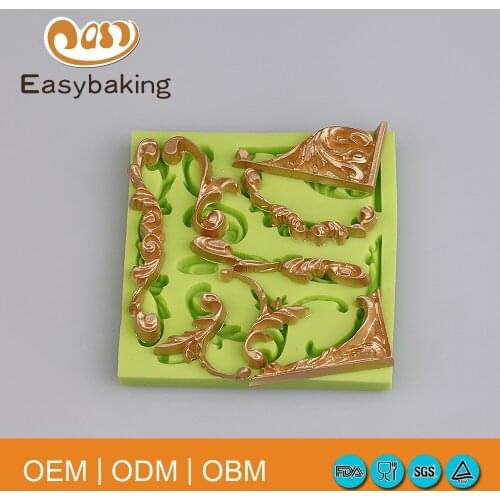 Baking tools Baroque style silicone mold cake decorating for fondant cake chocolate candy food grade silicone