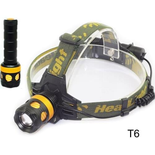 2 in1 led Headlamp with flashlight T6 Frontal flash lamp torch lanterna Head Lamp headlight For Fishing Hunting Camping
