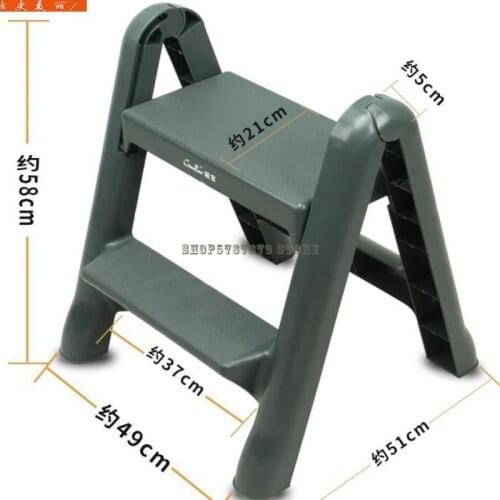 Car Wash Stool Plastic High Low Stool Folding Two Step Stool Household Step Two Step Stool