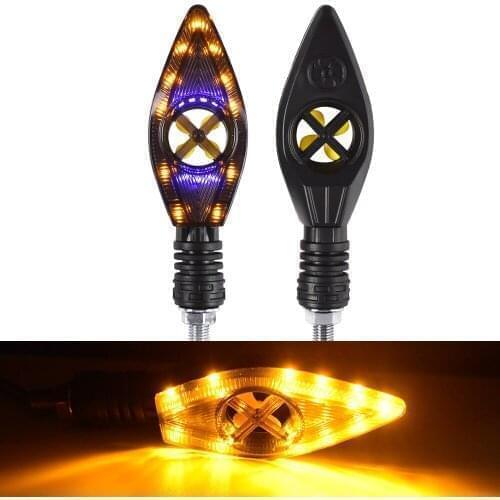 Motorcycle Turn Signal Lights Moto Amber Indicators Flash Flowing Lamp For Honda CBR250R CBR 250R VFR 1200 F VFR1200 NC 750 S/X