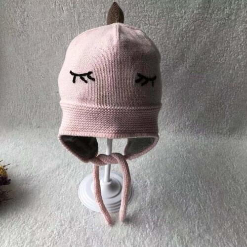 Earflap Hat Winter Girl Beanie Fleece Pompom Warm Pink Outdoor Skiing Accessory For Baby Toddlers