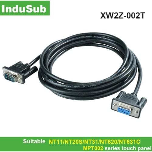XW2Z-002T Programming Cable OMRON NT11/NT20S/NT31/NT620/NT631C MPT002 series touch panel, 9pin Femal-9pin