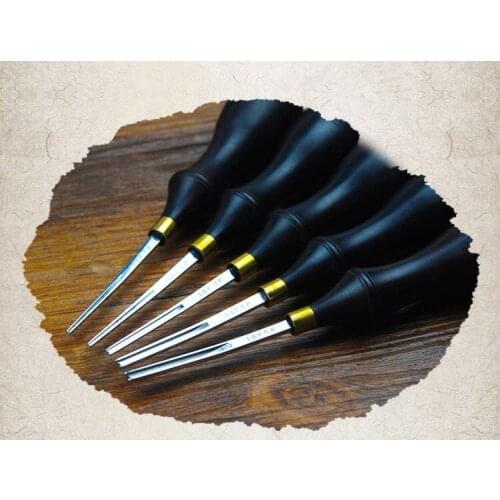 0.6/0.8/1.0/1.2/1.4mm Edger hand tools Trimming knife Chamfering trimmer DIY Leather tools Ebony handle free shipping