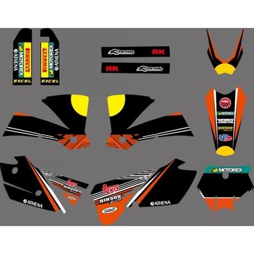 0610 Bull NEW TEAM GRAPHICS WITH MATCHING BACKGROUNDS FIT FOR 2003-2004 SX 125/200/250/300/450/525