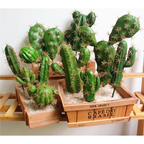 1Pc Foam Artificial Cactus Succulent Plant Bonsai Office Desk Home Party Decor Artificial Cactus