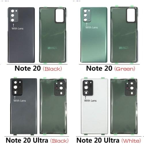10Pcs/Lot, Battery Back Cover Rear Door Replacement Housing STICKER Adhesive For Samsung Galaxy Note 20 / Note 20 Ultra