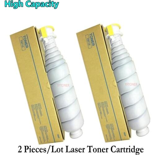 2 Pieces/Lot YFTONER Laser Toner Cartridge for Konica Minolta 02XJ (TN-710) Bizhub 600 601 750 751 Printer