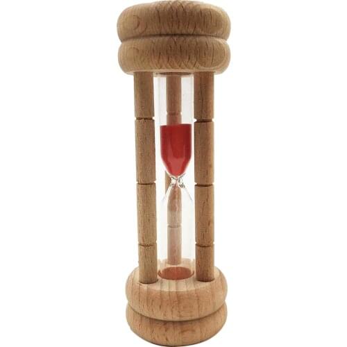 3 Minutes Sand Hourglass Wooden Frame Sand Timer Kitchen Cooking Brushing Teeth Countdown