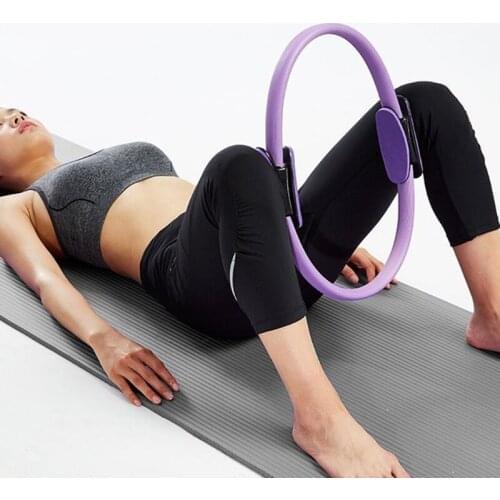 38cm Yoga circle yoga wheel pilates ring crossfit rings dharma wheel black roller fitness Body Building Yoga ring free shipping