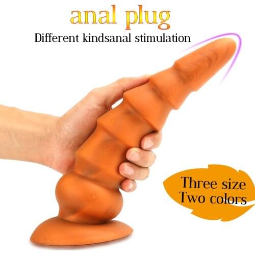 Big Anal Plug Silicone Anal Beads Long Butt Plug Large Dildo Anal Sex Toys for Women Men Erotic Product Adult Games But plug