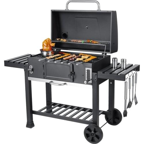 Large Outdoor charcoal BBQ grill ,multifunction BBQ grill,outdoor charcoal BBQ grill,HEAVY bbq grill