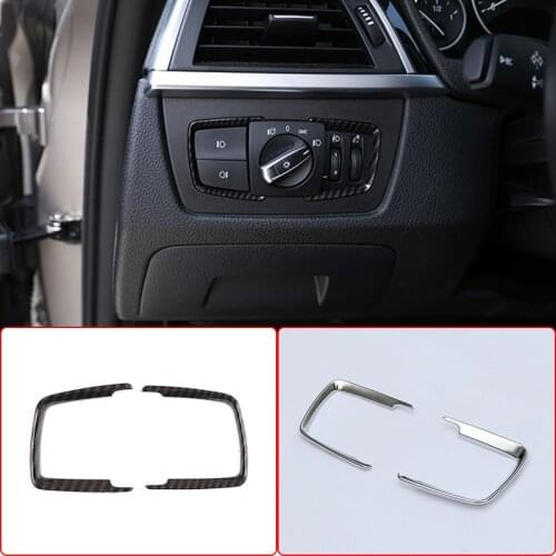 For BMW 1 3 4 Series F15 F20 F30 F32 F34 2013-2019 Car Styling Headlight Switch Buttons Frame Decoration Cover Trim Accessories