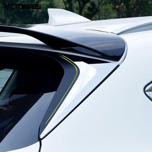 For Mazda CX-5 CX5 KF 2017-2019 2020 2021 Chrome Rear Window Side Spoiler Wing Cover Molding Trim Strip Accessories Car Styling