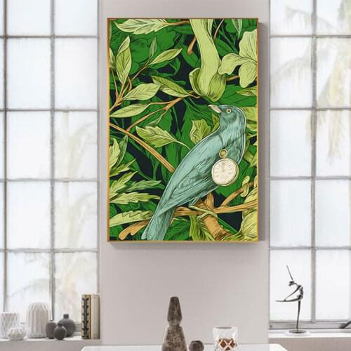 Nordic Style Green Plant Canvas Painting Abstract Poster Print HD Wall Art Picture for Living Room Aisle Modern Tableaux Cuadros