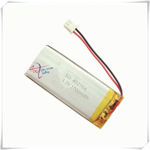 XHR-2P 2.54 1000mAh 402764 3.7V lithium polymer battery 402865 Rechargeable batteries