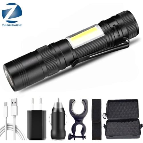 XHP50.2 Led Flashlight Built-in 18650 USB Rechargeable Battery Zoomable Power Bank Torch Head Lamp Hard Bulbs Bike Light Lamp