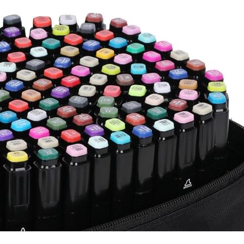TouchFIVE 30/40/60/80/168 Color Markers Set Manga Drawing Markers Pen Alcohol Based Sketch Felt-Tip Twin Brush Pen Art Supplies