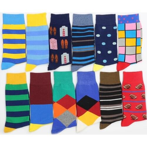 Mens Cotton Socks Print dots Christmas Set Women White Gifts Funny Warm Winter Sock From The Factory Dropshipping Contact Us