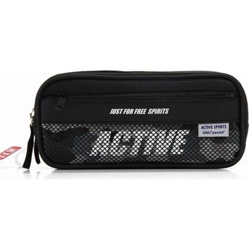 R9UA New High Quality Large Capacity Multifunctional Canvas Pencil Cases Big Leather Pen Bags Box for Boys Girls School