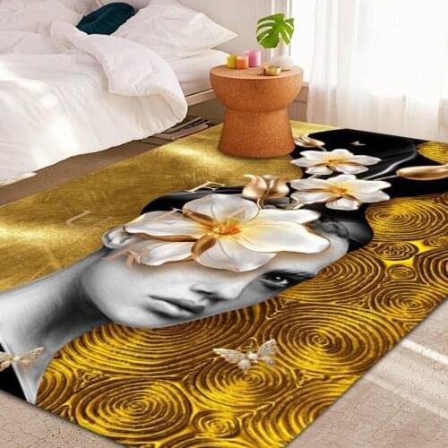 New Nordic Abstract Living Room Carpet Modern Minimalist American Coffee Table Mat Geometric Living Room Rug