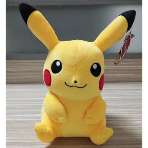 Original Pokemon Cartoon Characters Pikachu Plush Toy Soft Animal Stuffed Dolls 25cm Kids Gift