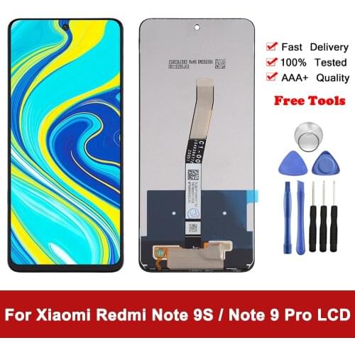 Original 6.67"LCD For Xiaomi Redmi Note 9S 9 S LCD Display Touch Digitizer Screen For Xiaomi Redmi Note 9 Pro LCD Screen Parts