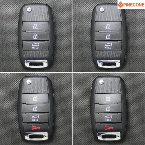 PINECONE Key Shell For KIA K2 K3 K5 FORTE CERATO CARENS Vehicle Key Uncut TOY40/HYN14 Blade Replace Flip Folding Car Key Fob
