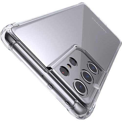 Clear Cover For Samsung S21 Plus S9 S8 S10 A41 A11 S20 A51 A71 M51 A50 S21 Plus Ultra Back Cover Shockproof Silicon Accessories