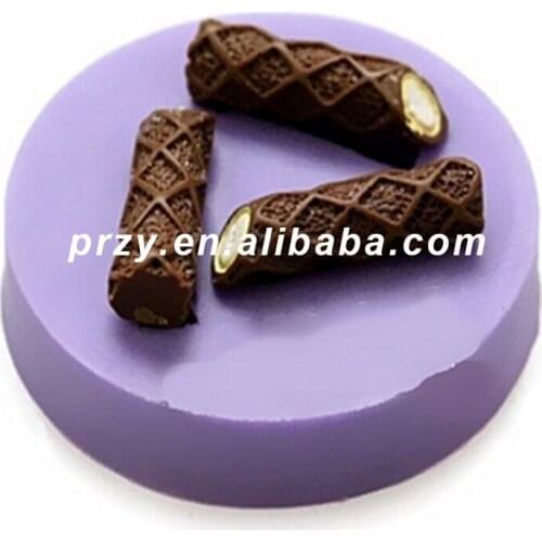 PRZY 3 Hole Rod Shape Fondant Silicone Mold for Cake Decorations Chocolate Candy Molds Moulds Silicone Rubber Eco-friendly 001
