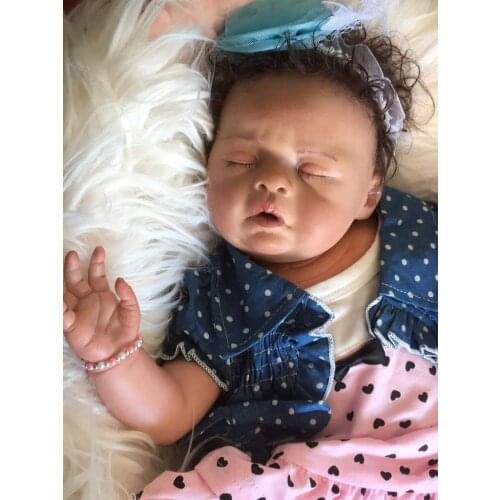 Clearance Sale 19inch reborndoll kit Sleeping Lovelyn lifelike real touch unfished doll parts DIY fresh color