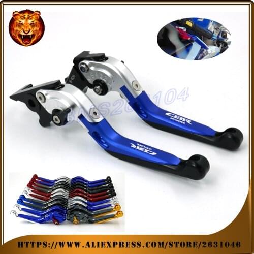 Adjustable Folding Extendable Brake Clutch Lever For HONDA CBR250R 2011 2012 2013 RACING WITH LOGO Motorcycle