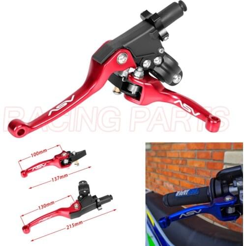 ASV F3 series Aluminium alloy Folding 2nd Clutch and Brake Lever for ATV, Dirt Bike Motorcycle BAR Pit Bike YZF RMZ WR KLX CRF