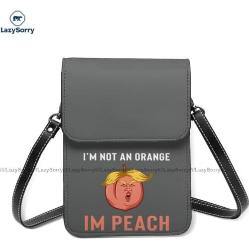 Donald Trump Shoulder Bag Vintage Leather School Mobile Phone Bag Female Gifts Bags