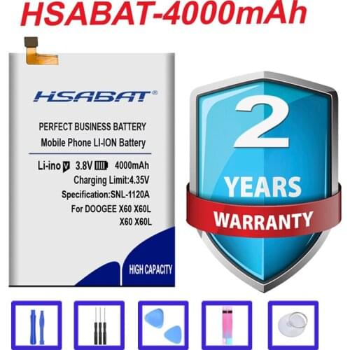 Top Brand 100% New 4000mAh Battery for DOOGEE X60 X60L in stock