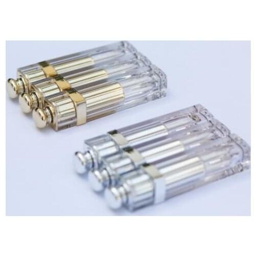 Lip gloss tube with wand brush Plastic Lipgloss container With wand Cap Lip glaze Cosmetic packing bottle