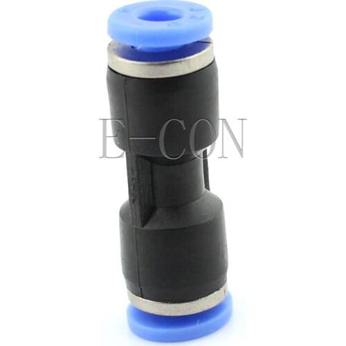 2pcs Pneumatic Air 2 Way Quick Fittings Straight Push In Connector 4/6/8/10/12/14/16mm Tube Hose