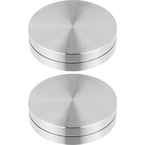 2pcs Cake Turntable Bearing Glass Turntable Base Display Stand Plate Bearing